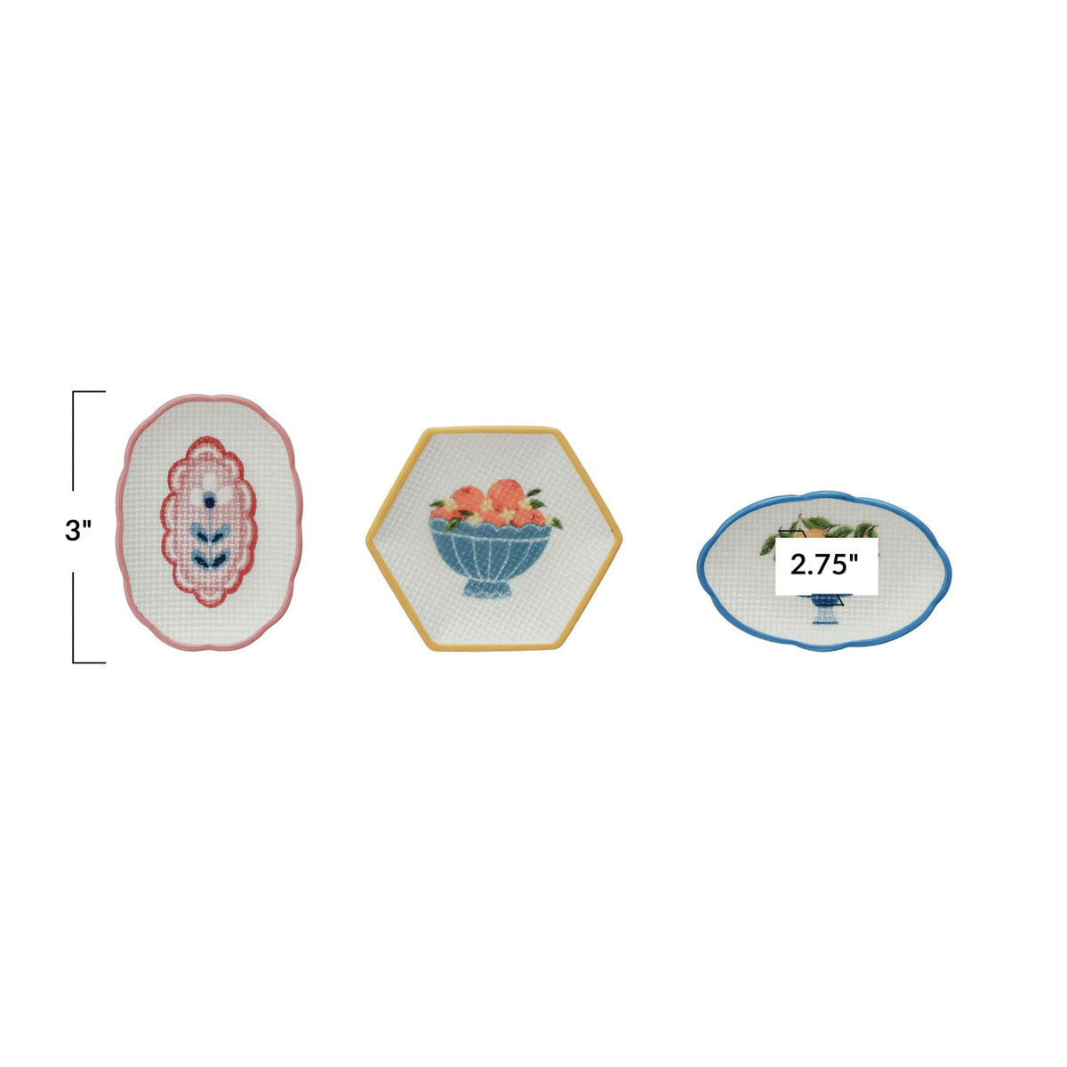 Cross Stitch Style Dish - Flea Boutiques