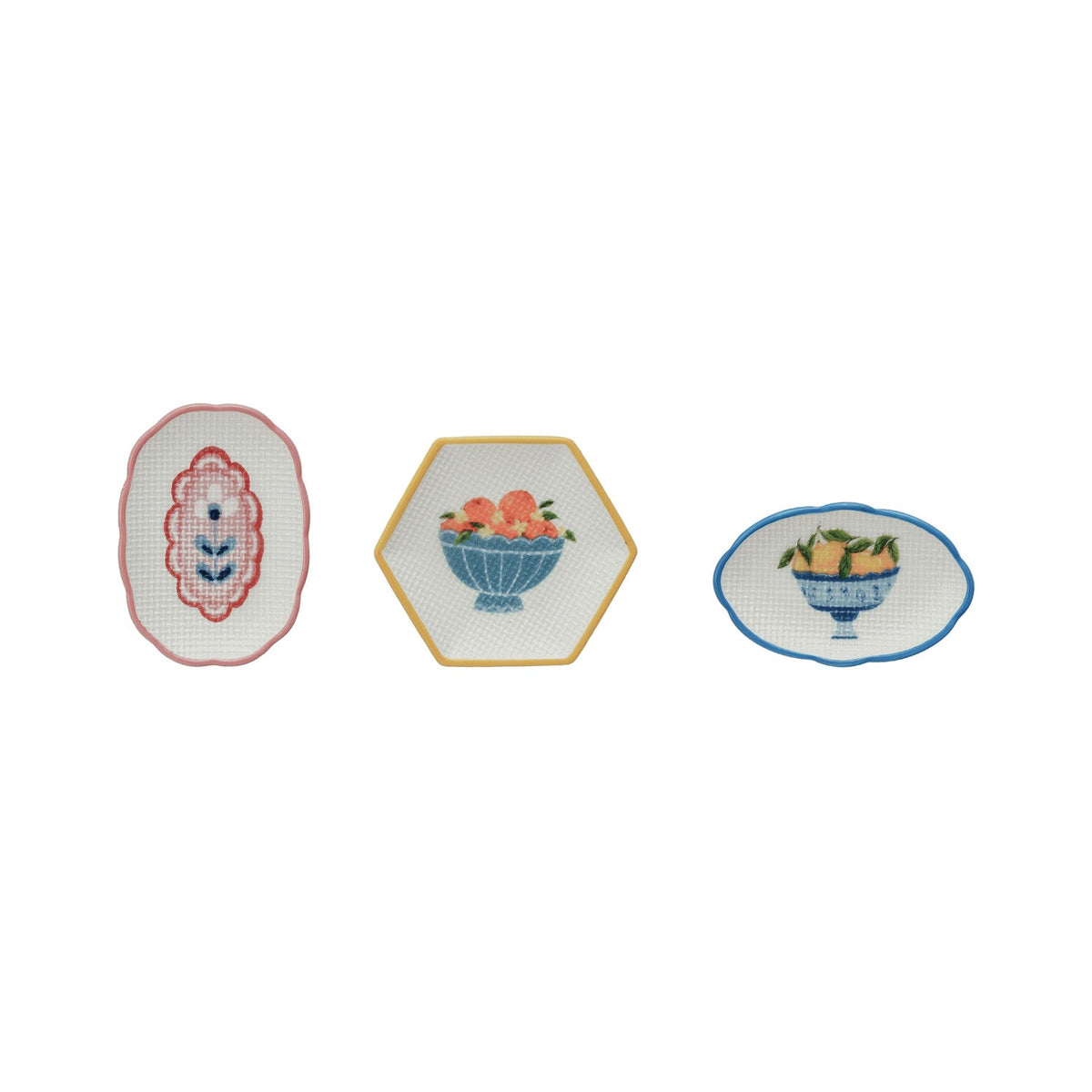 Cross Stitch Style Dish - Flea Boutiques