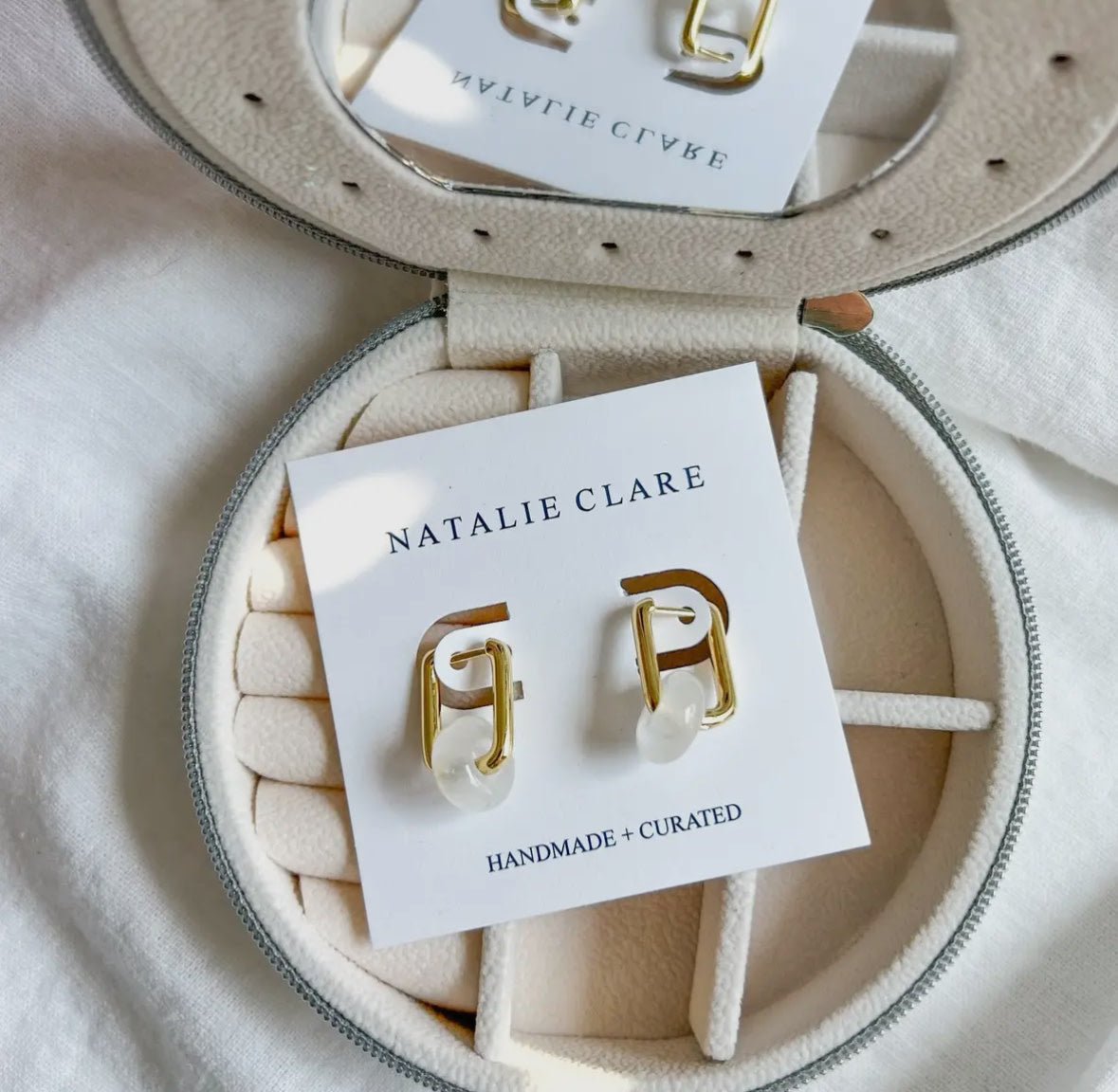 Crystal Quartz Huggie - Flea Boutiques