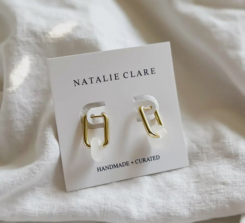 Crystal Quartz Huggie - Flea Boutiques