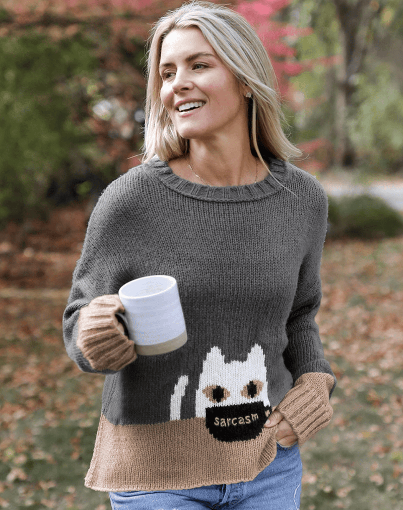 Cup of Sarcasm Top Knit - Flea Boutiques