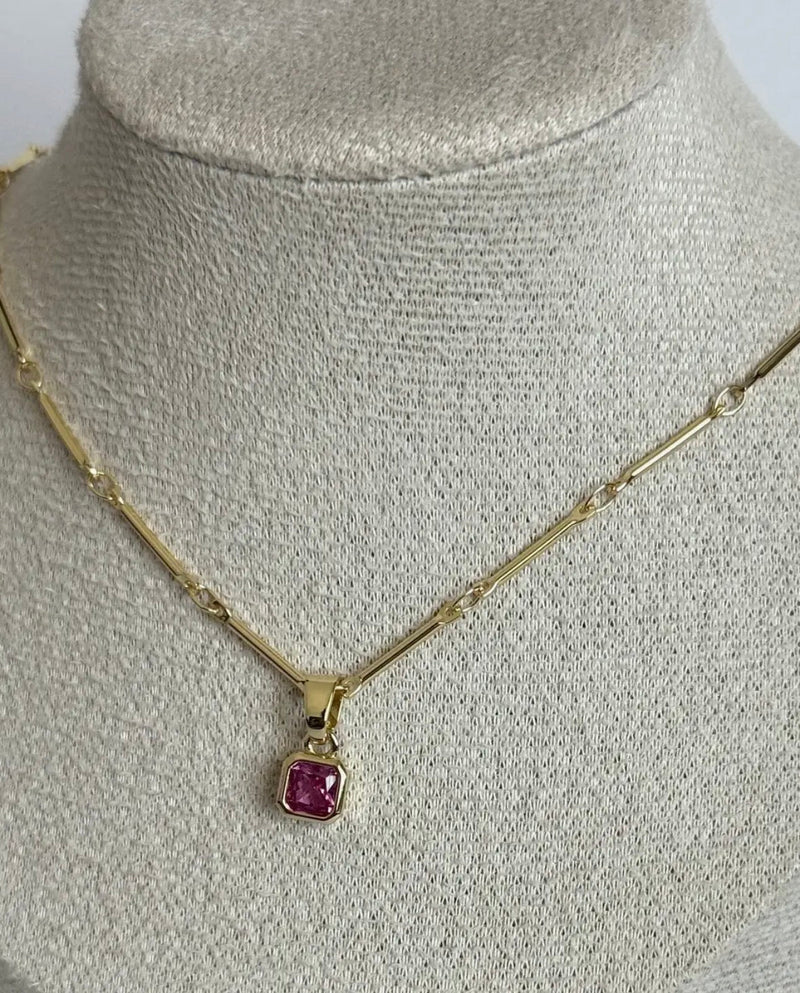 Danni Ruby Necklace - Flea Boutiques