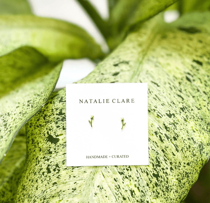 Delicate Rose Stud Earrings - Flea Boutiques