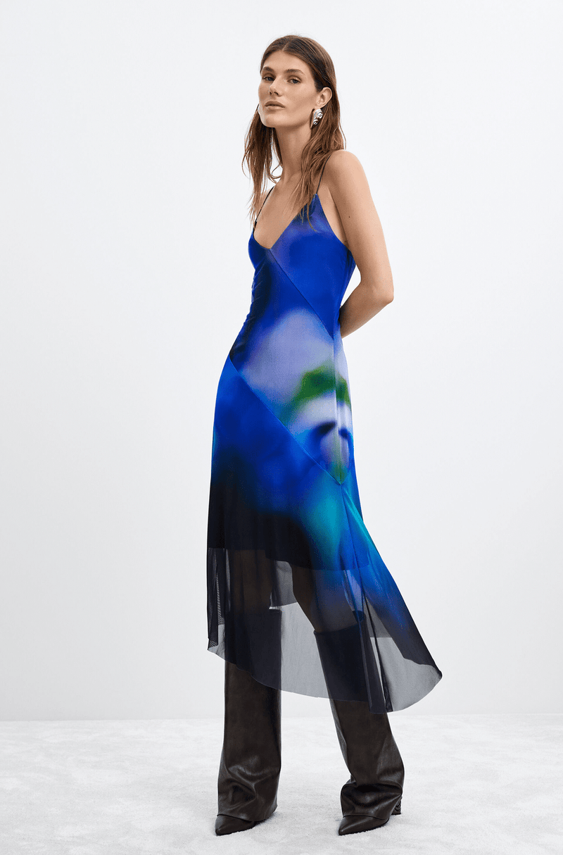 Desigual Asymmetrical Lacroix Slip Dress - Flea Boutiques