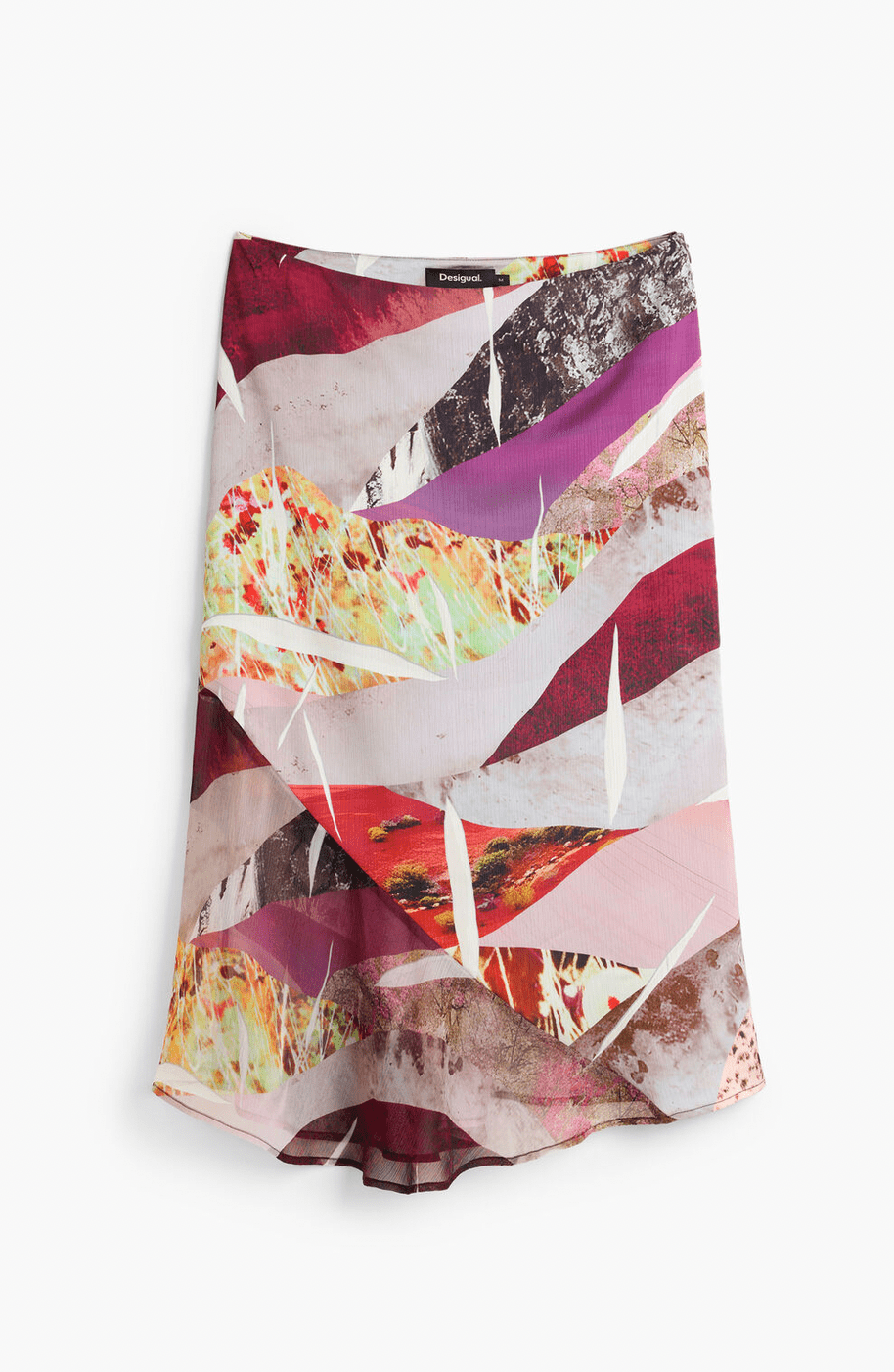 Desigual Asymmetrical Print Skirt - Flea Boutiques