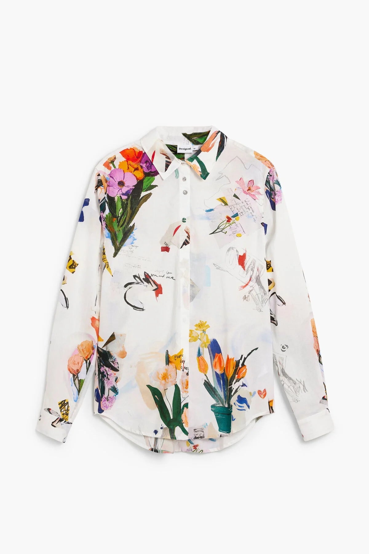 Desigual Collage Flower Button Down - Flea Boutiques