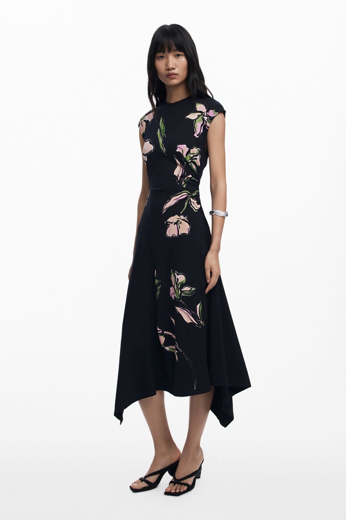 Desigual Irregular Floral Dress - Flea Boutiques
