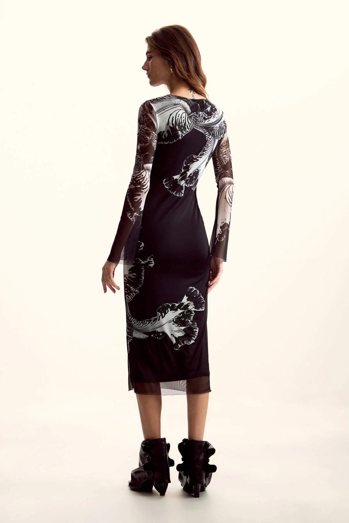 Desigual Lacroix Mesh Orchid Midi - Flea Boutiques
