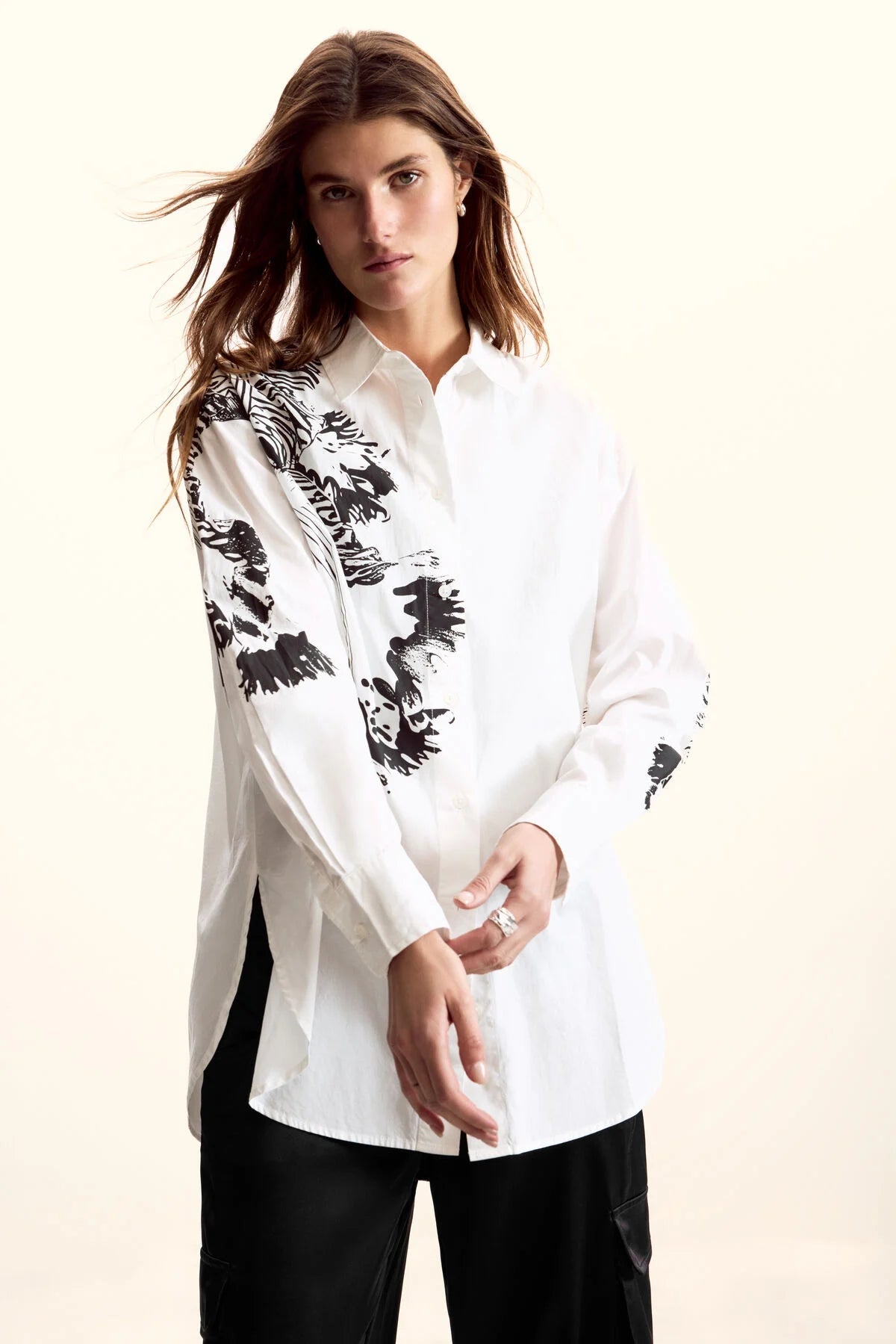Desigual Lacroix Orchid Button Down - Flea Boutiques