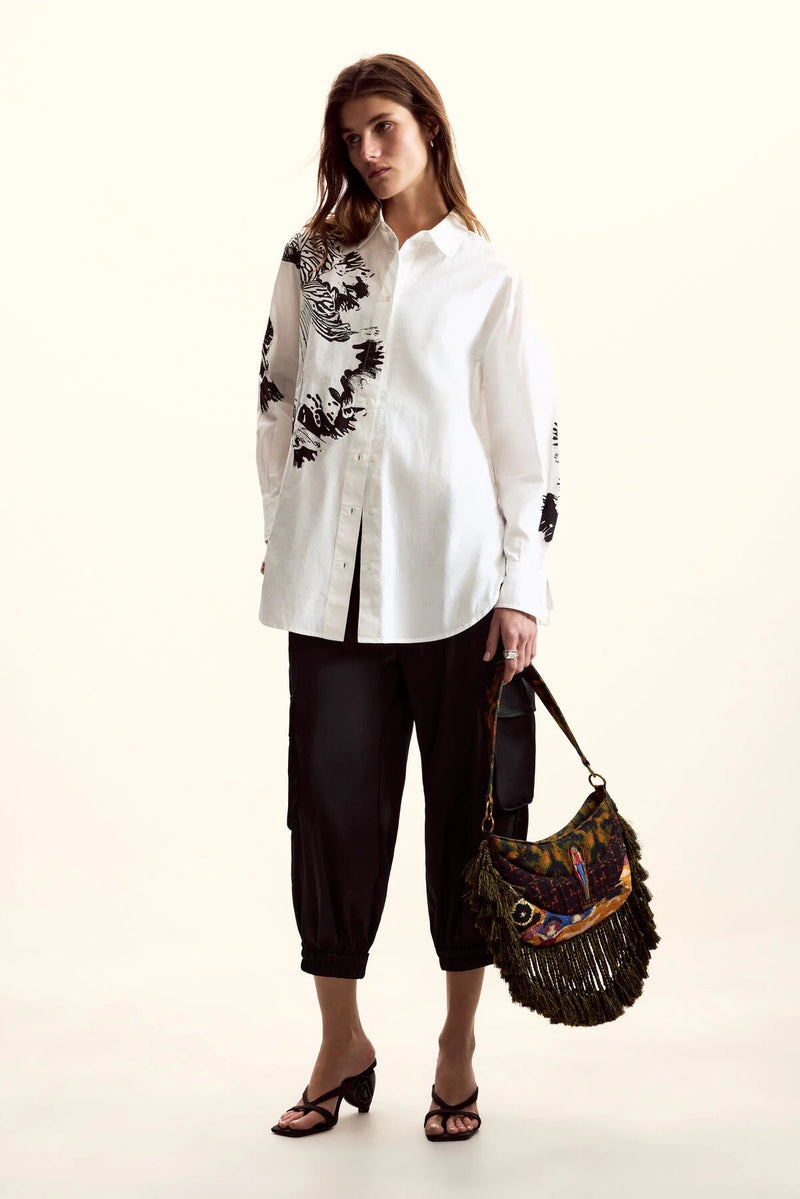 Desigual Lacroix Orchid Button Down - Flea Boutiques