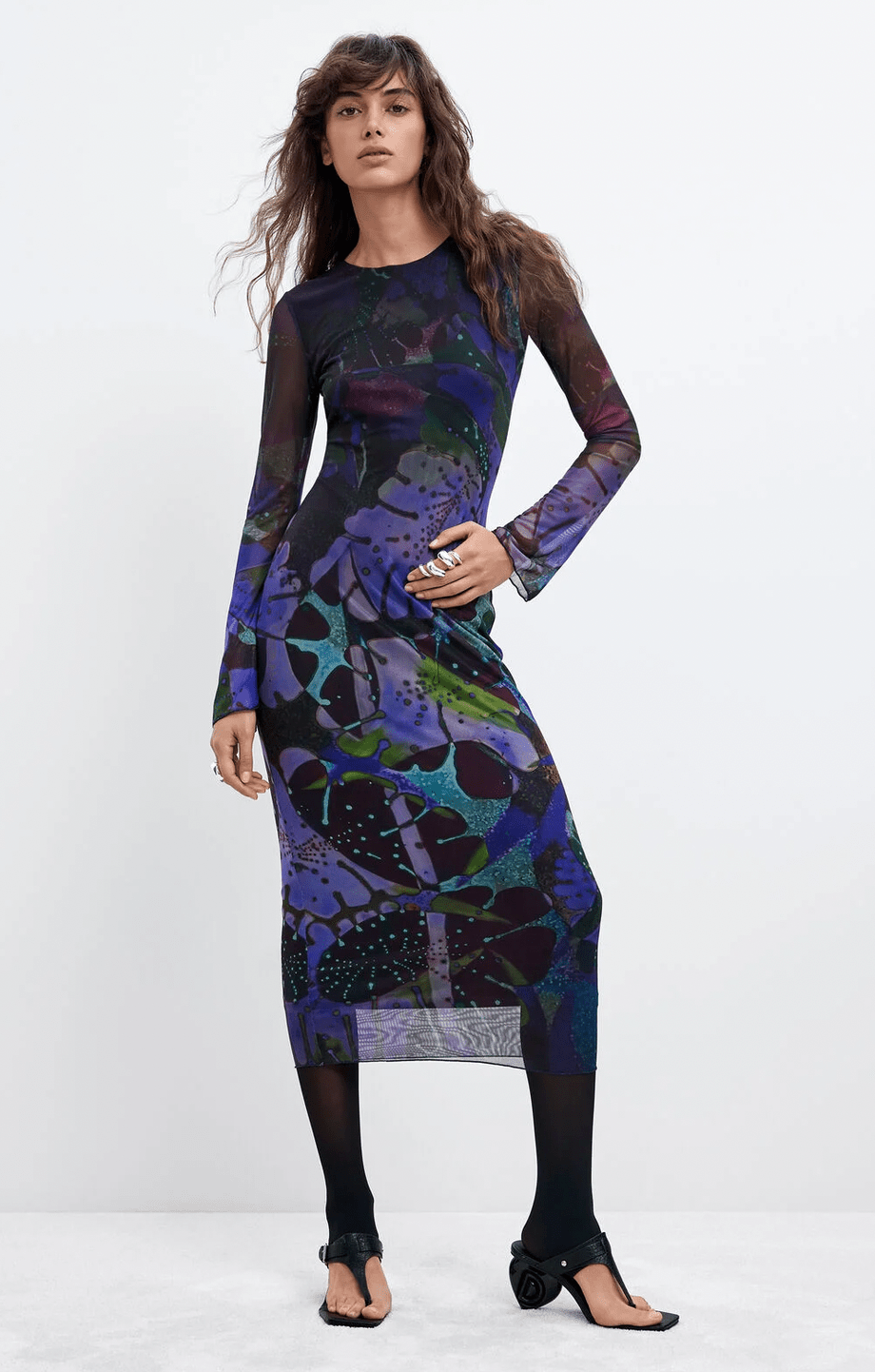 Desigual Lacroix Print Tulle Dress - Flea Boutiques