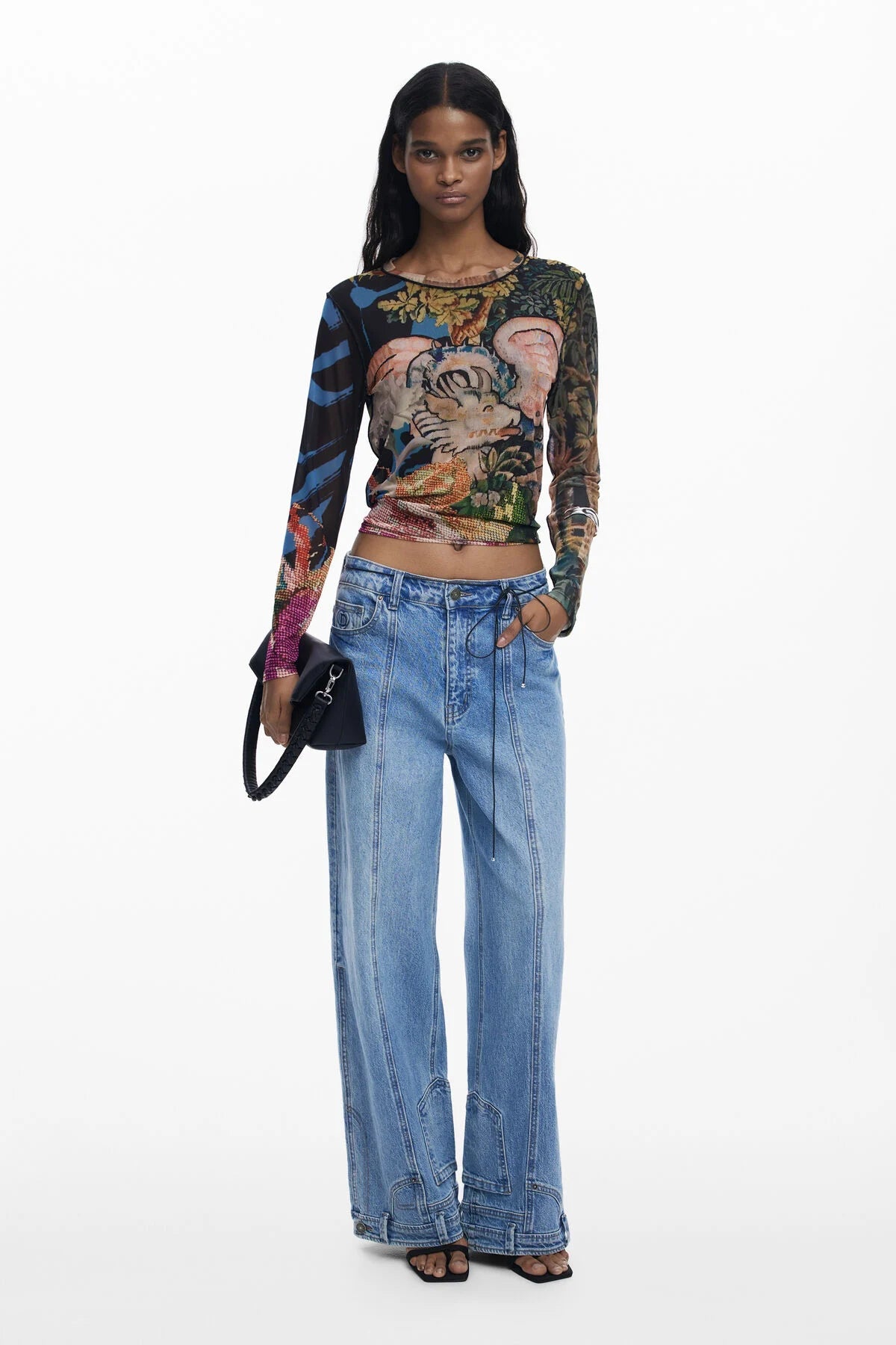 Desigual Long Sleeve Dragon Shirt - Flea Boutiques