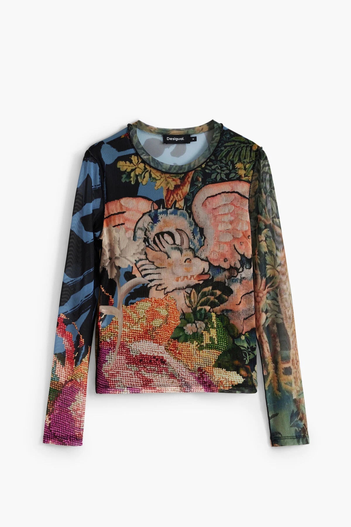 Desigual Long Sleeve Dragon Shirt - Flea Boutiques