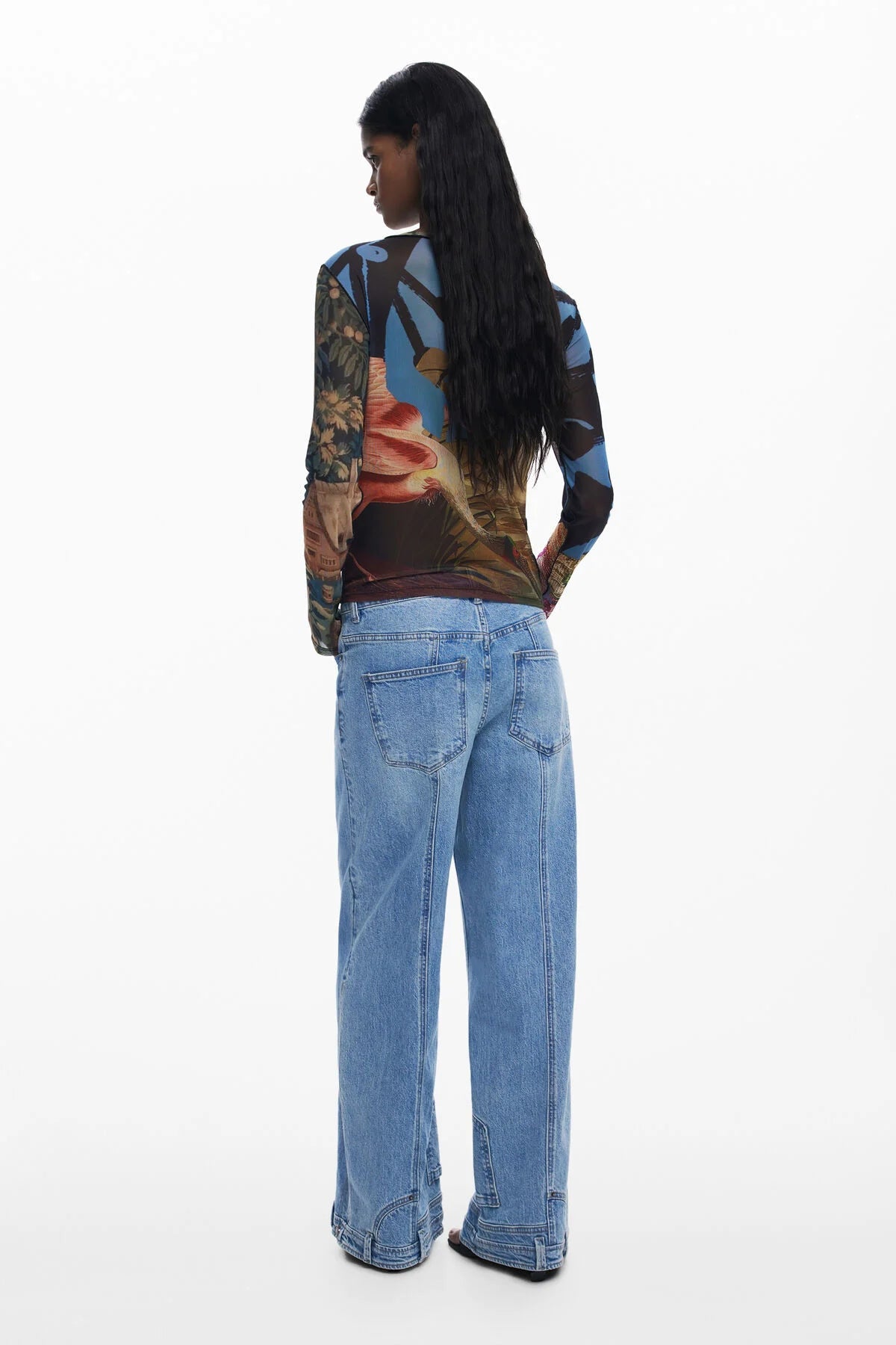 Desigual Long Sleeve Dragon Shirt - Flea Boutiques