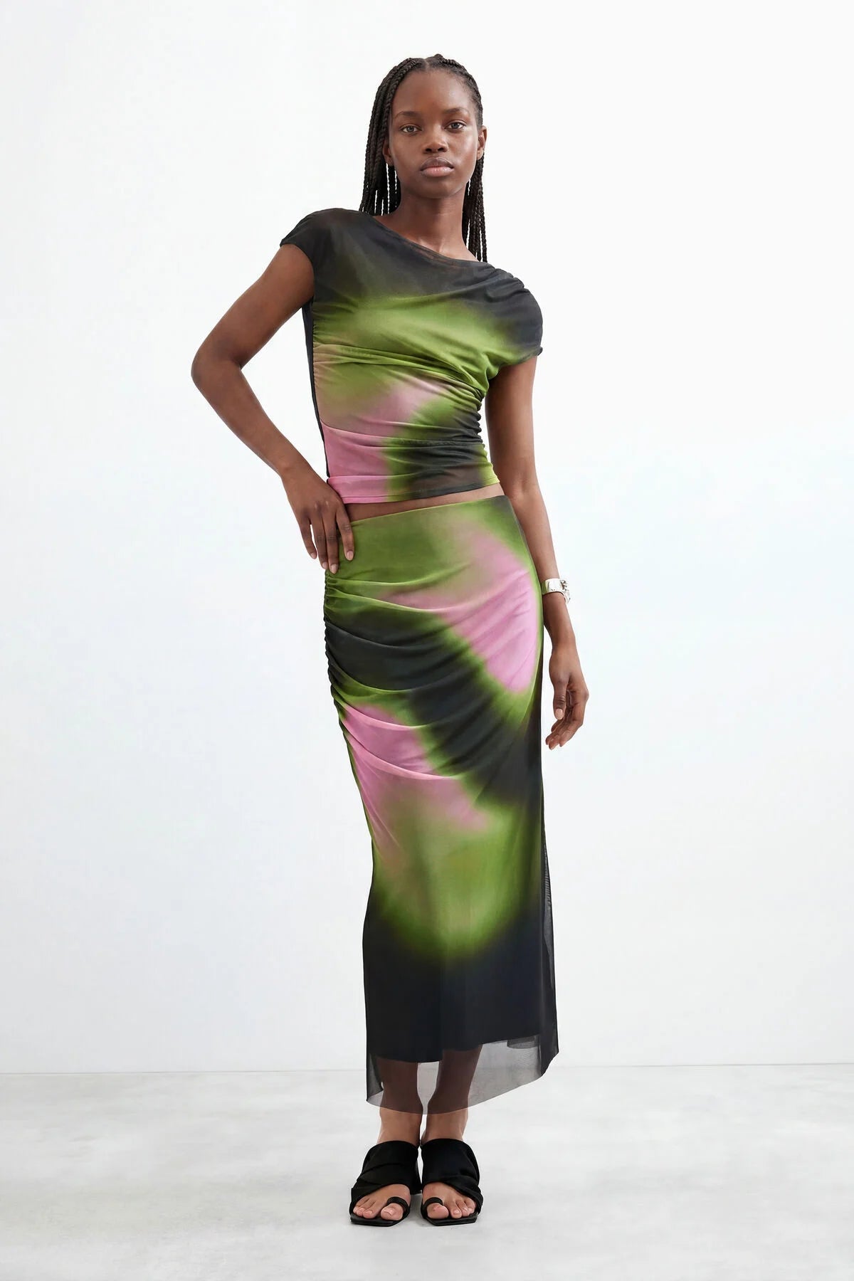 Desigual Mesh Pencil Skirt - Flea Boutiques