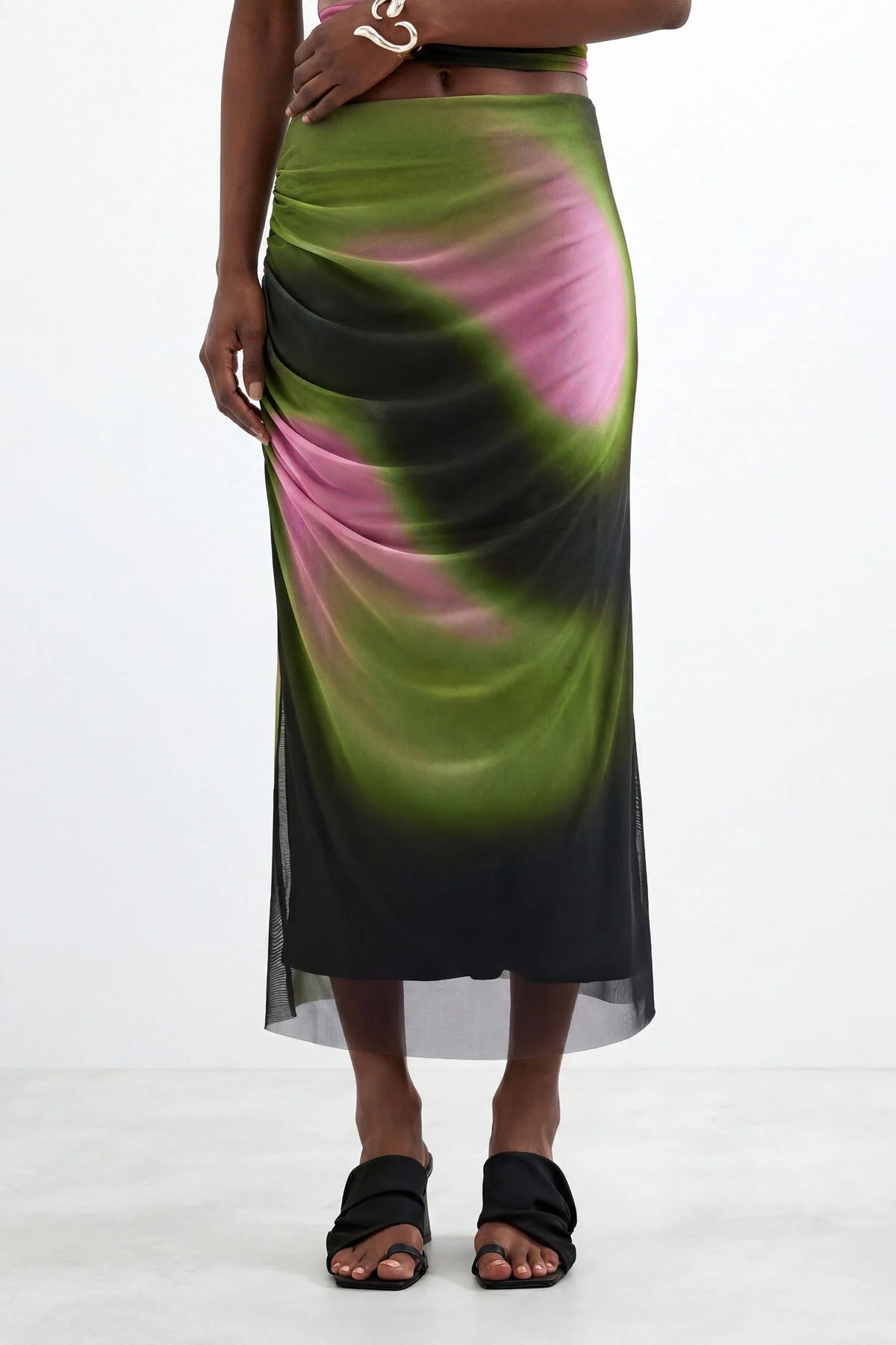 Desigual Mesh Pencil Skirt - Flea Boutiques