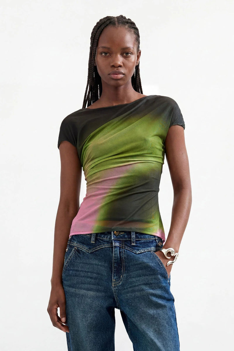Desigual Mesh T-Shirt - Flea Boutiques