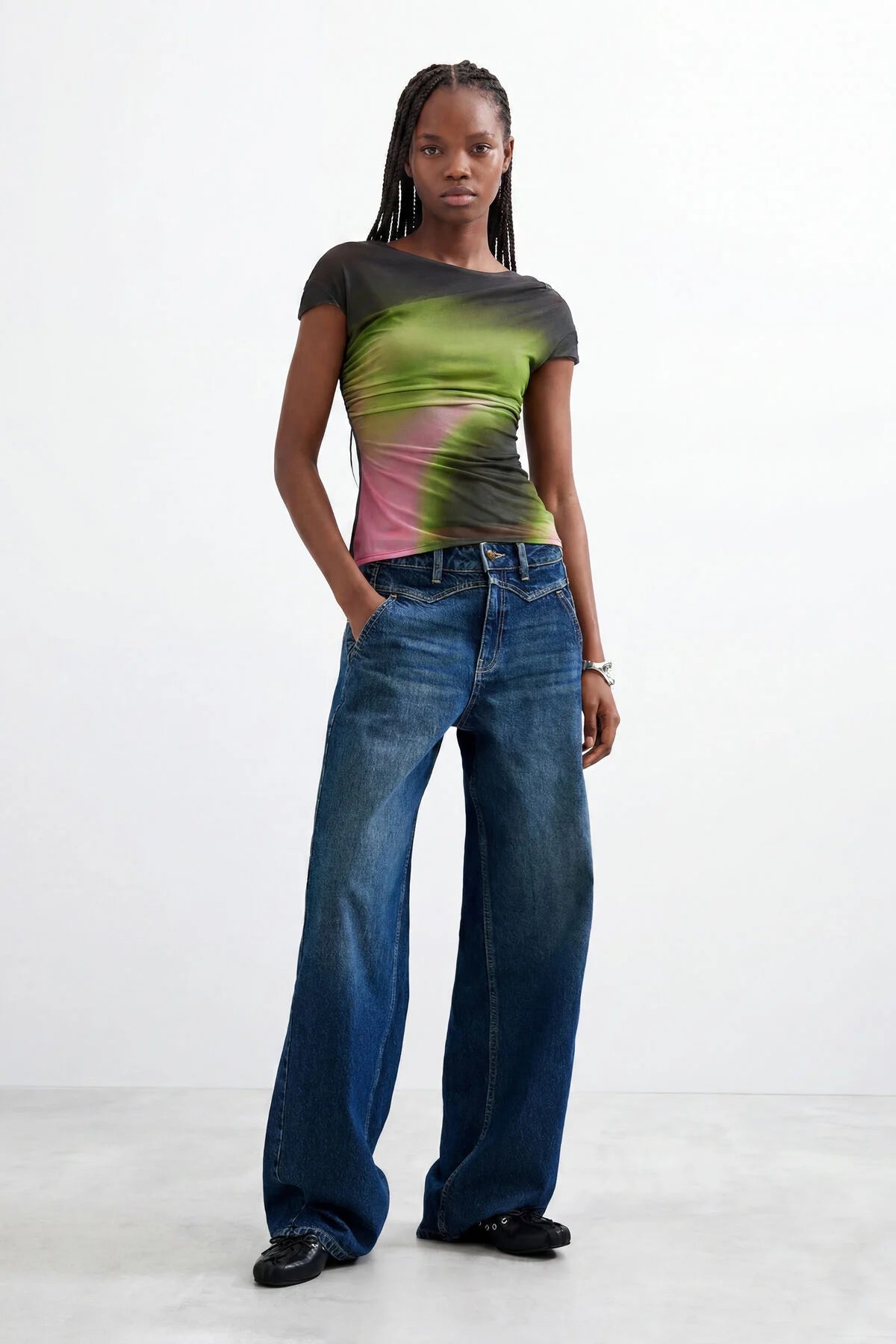 Desigual Mesh T-Shirt - Flea Boutiques