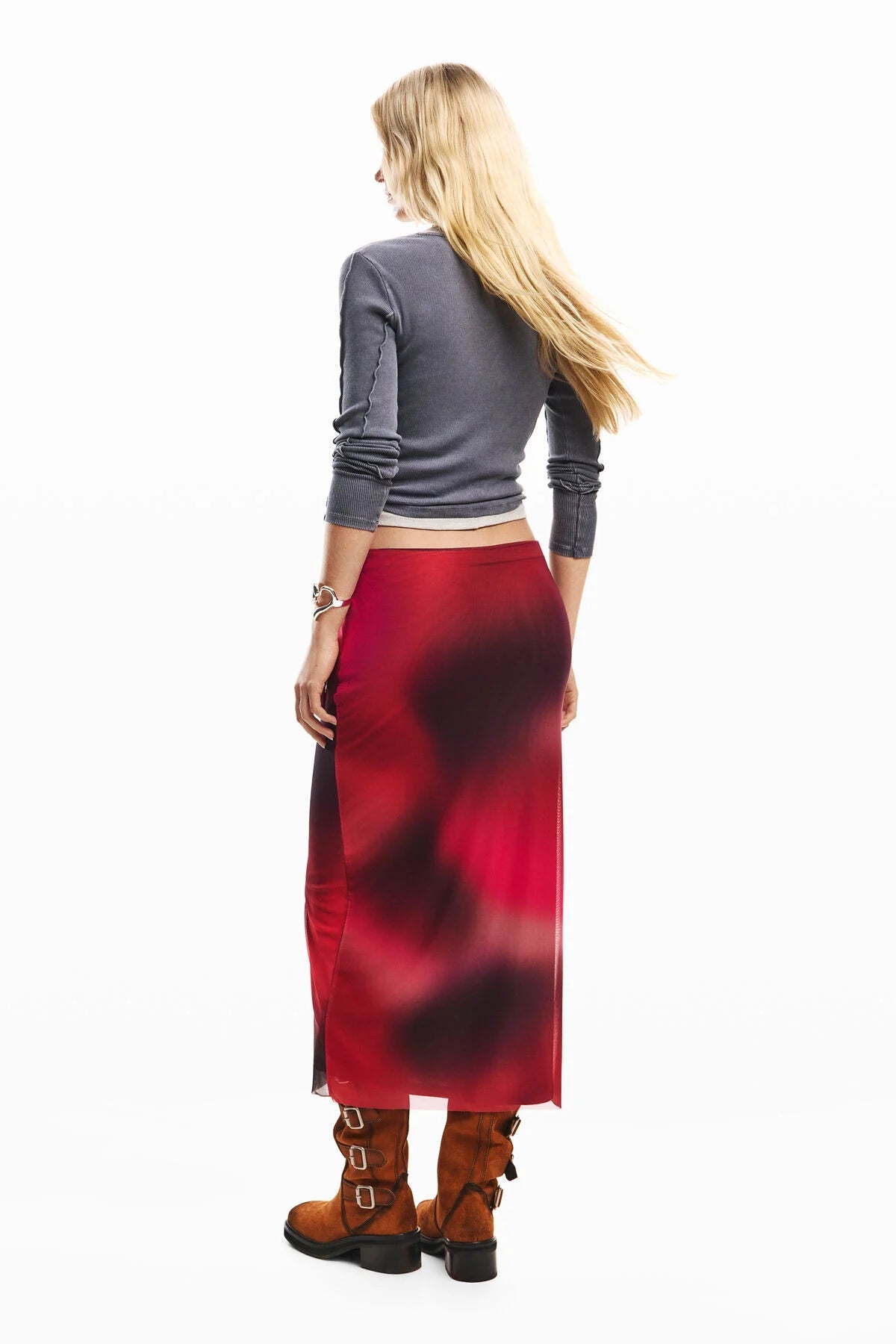 Desigual Midi Mesh Tulle Skirt - Flea Boutiques