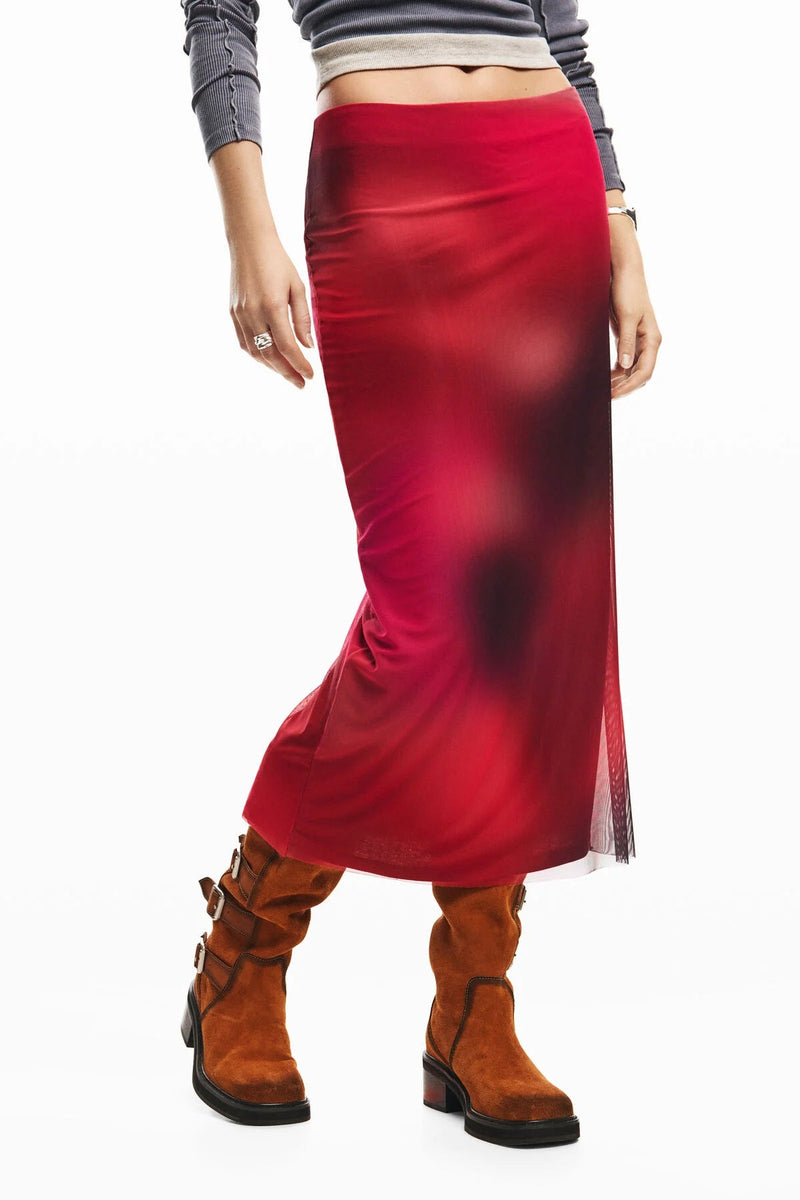 Desigual Midi Mesh Tulle Skirt - Flea Boutiques