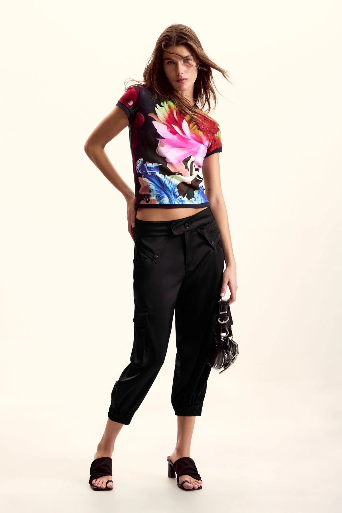 Desigual Neon Flowers Lacroix T-Shirt - Flea Boutiques