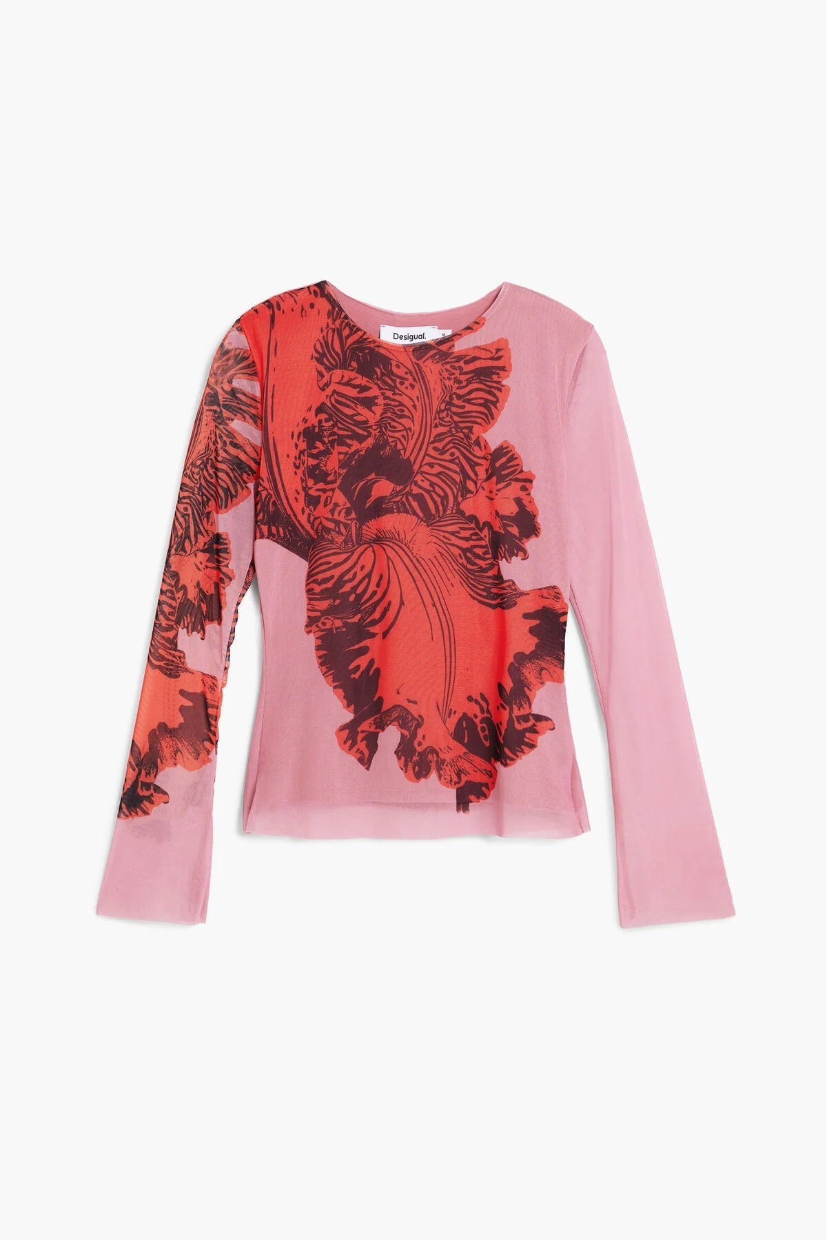 Desigual Orchid Long Sleeve Mesh Shirt - Flea Boutiques