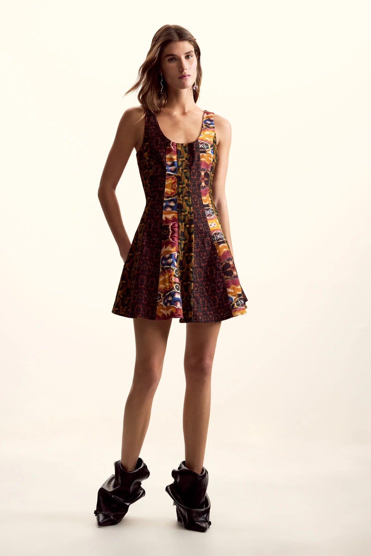 Desigual Patchwork Lacroix Mini Dress - Flea Boutiques