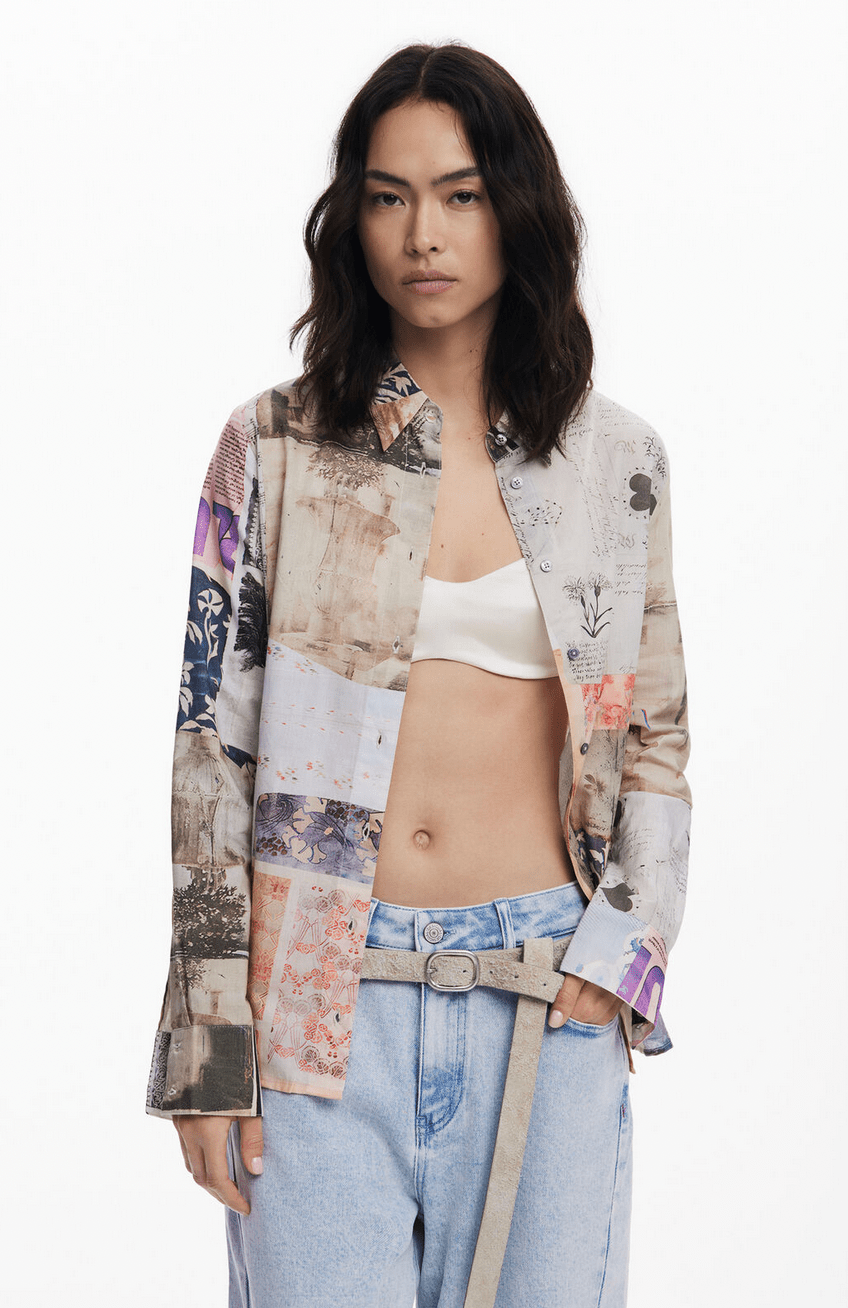 Desigual Postcard Shirt - Flea Boutiques