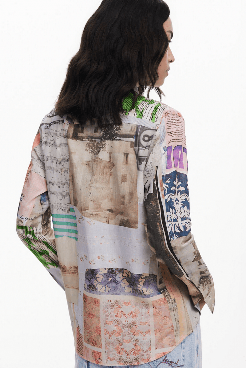 Desigual Postcard Shirt - Flea Boutiques