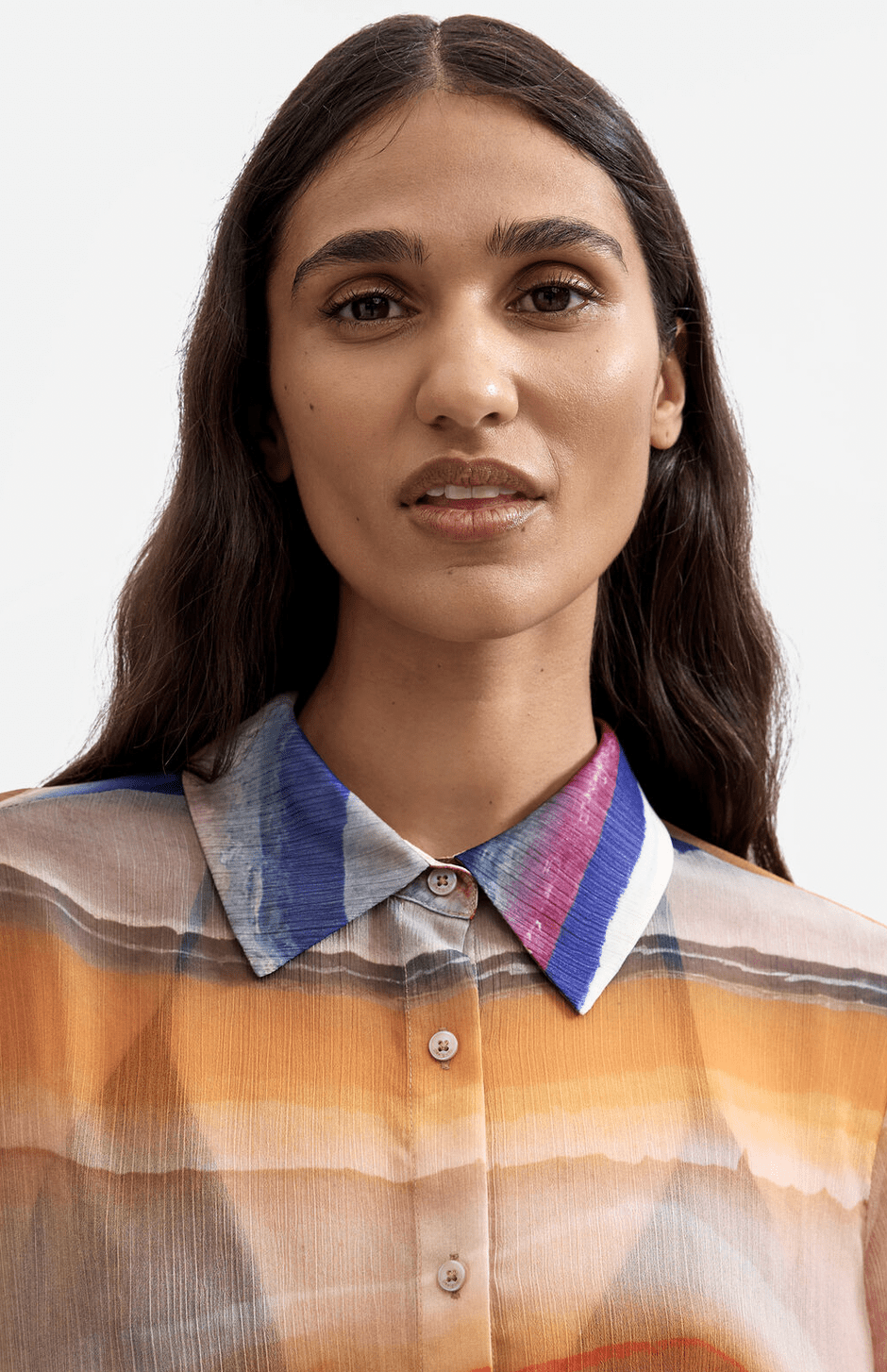Desigual Printed Sheer Blouse - Flea Boutiques