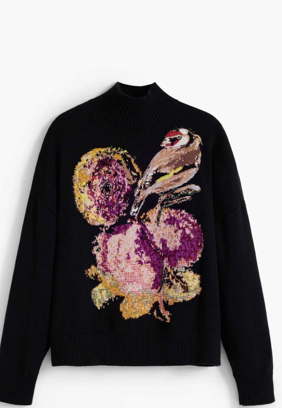 Desigual Pullover Bird Sweater - Flea Boutiques