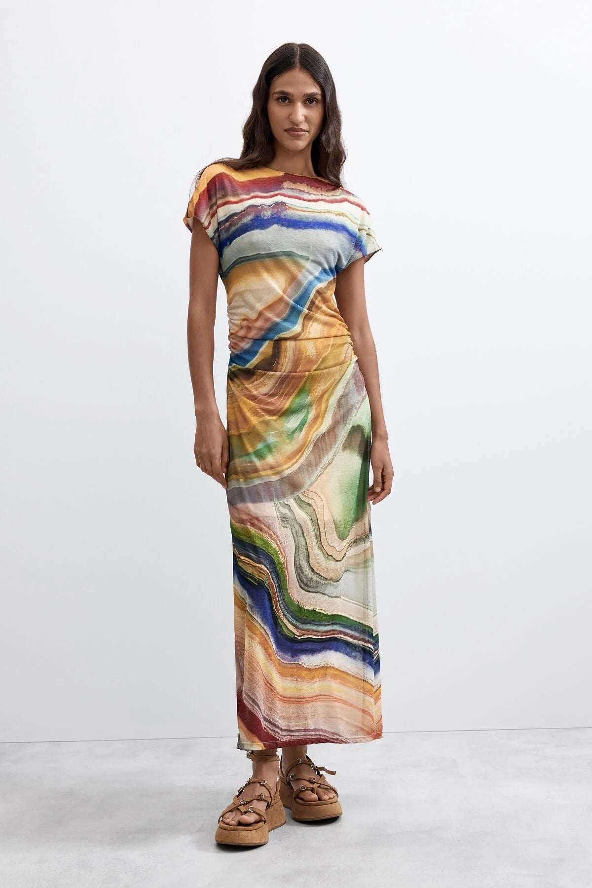 Desigual short sleeve Mesh Column Dress - Flea Boutiques