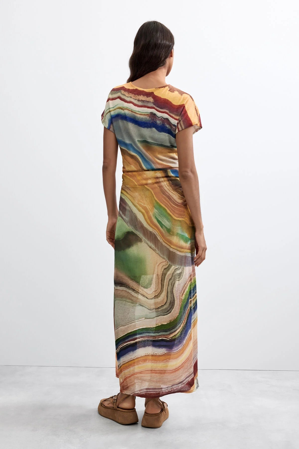 Desigual short sleeve Mesh Column Dress - Flea Boutiques