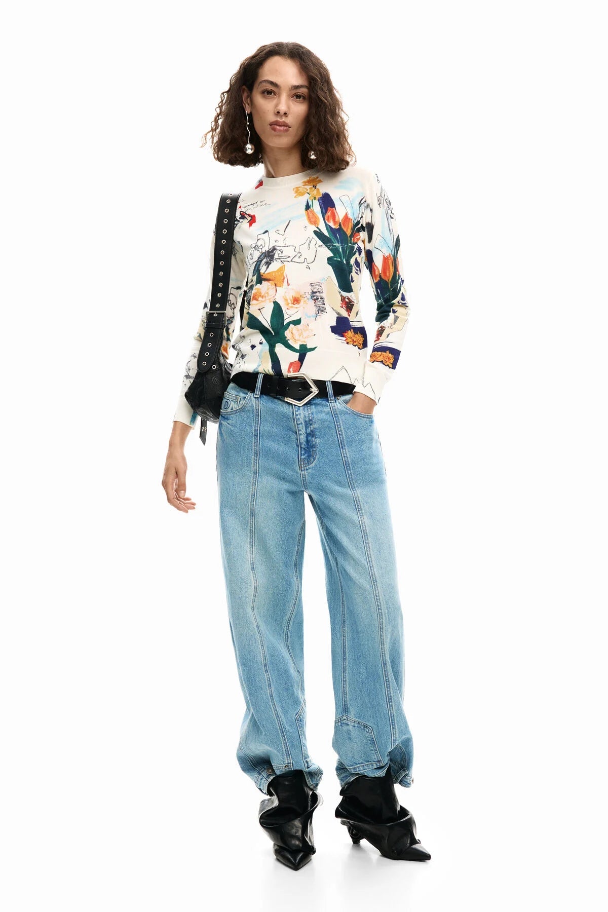 Desigual Thin Plants Sweater - Flea Boutiques