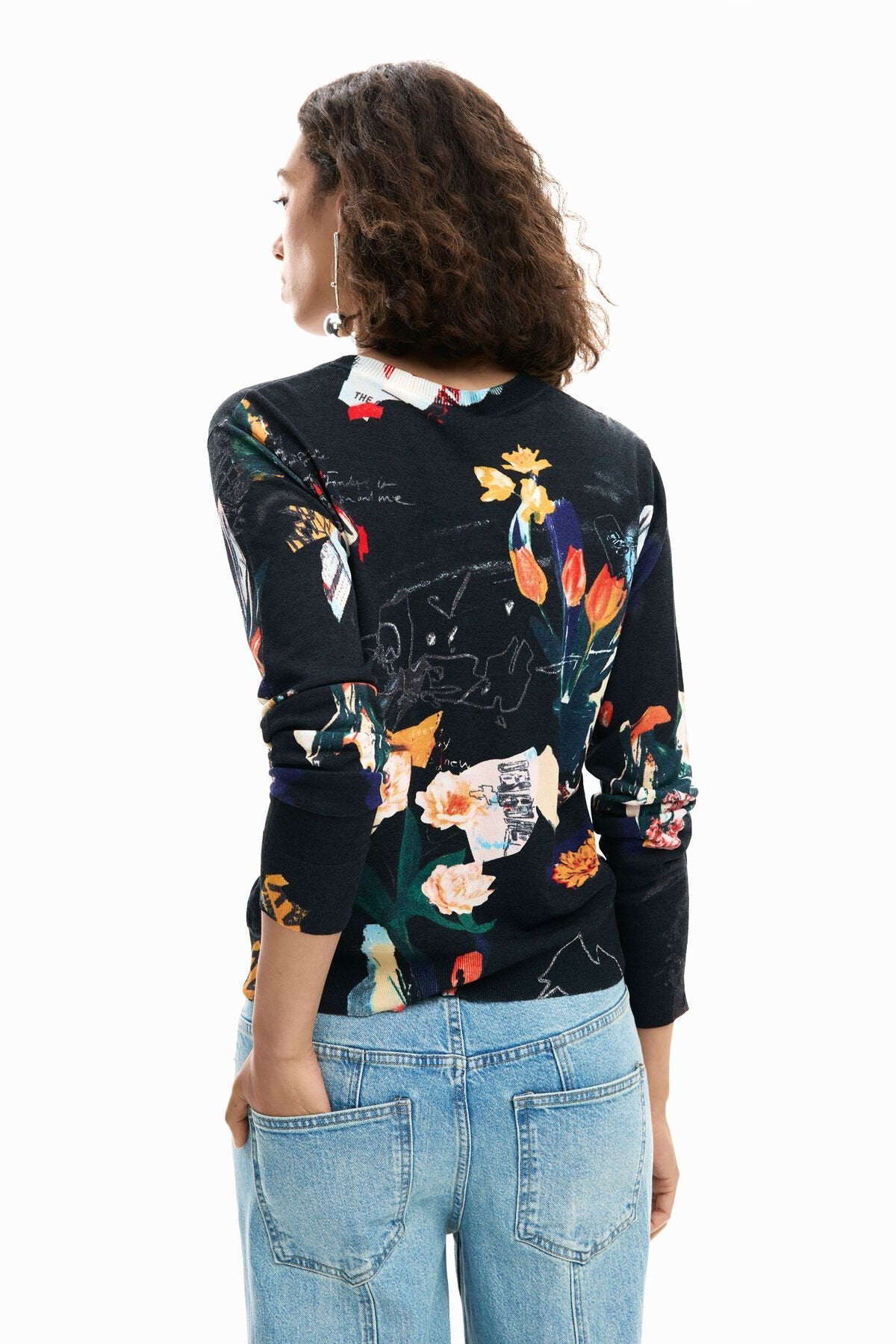 Desigual Thin Plants Sweater - Flea Boutiques