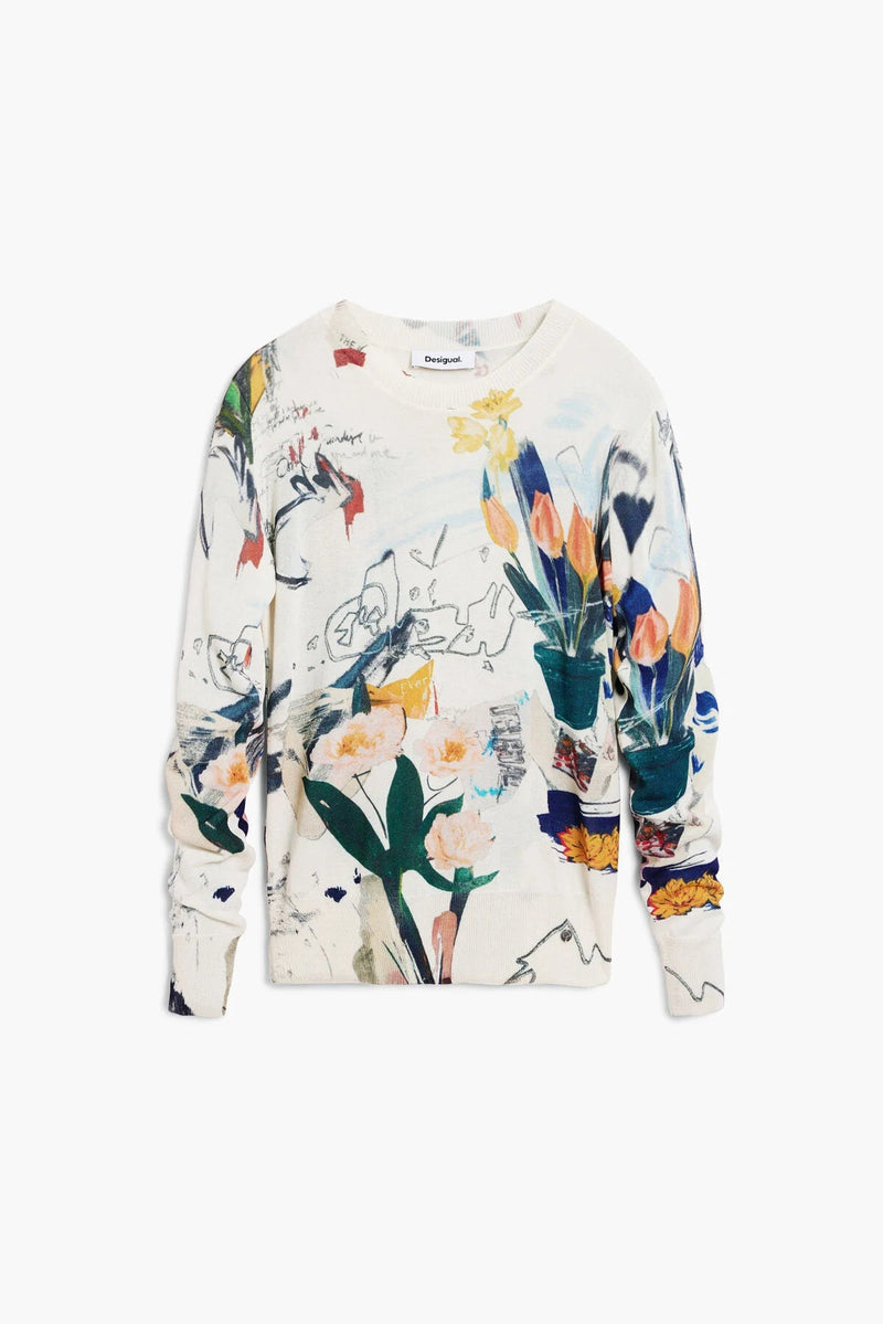 Desigual Thin Plants Sweater - Flea Boutiques