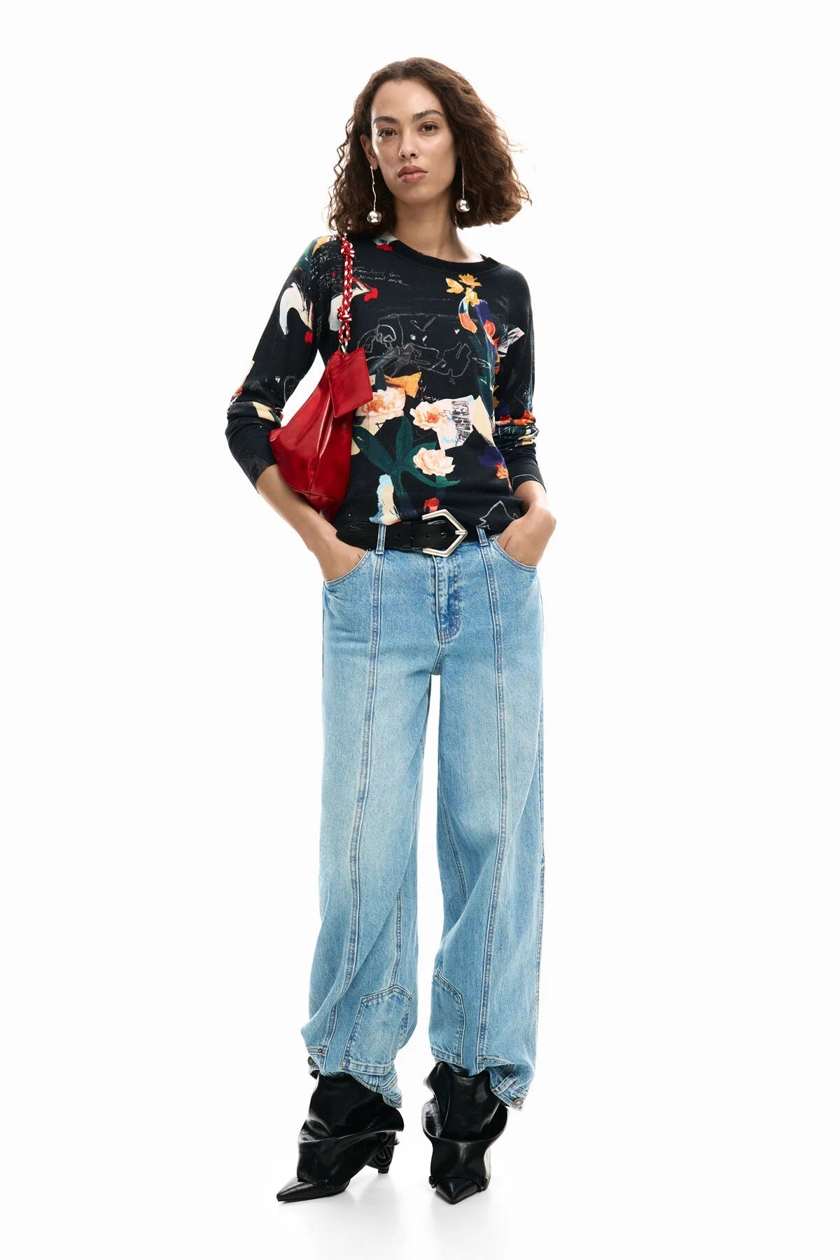 Desigual Thin Plants Sweater - Flea Boutiques