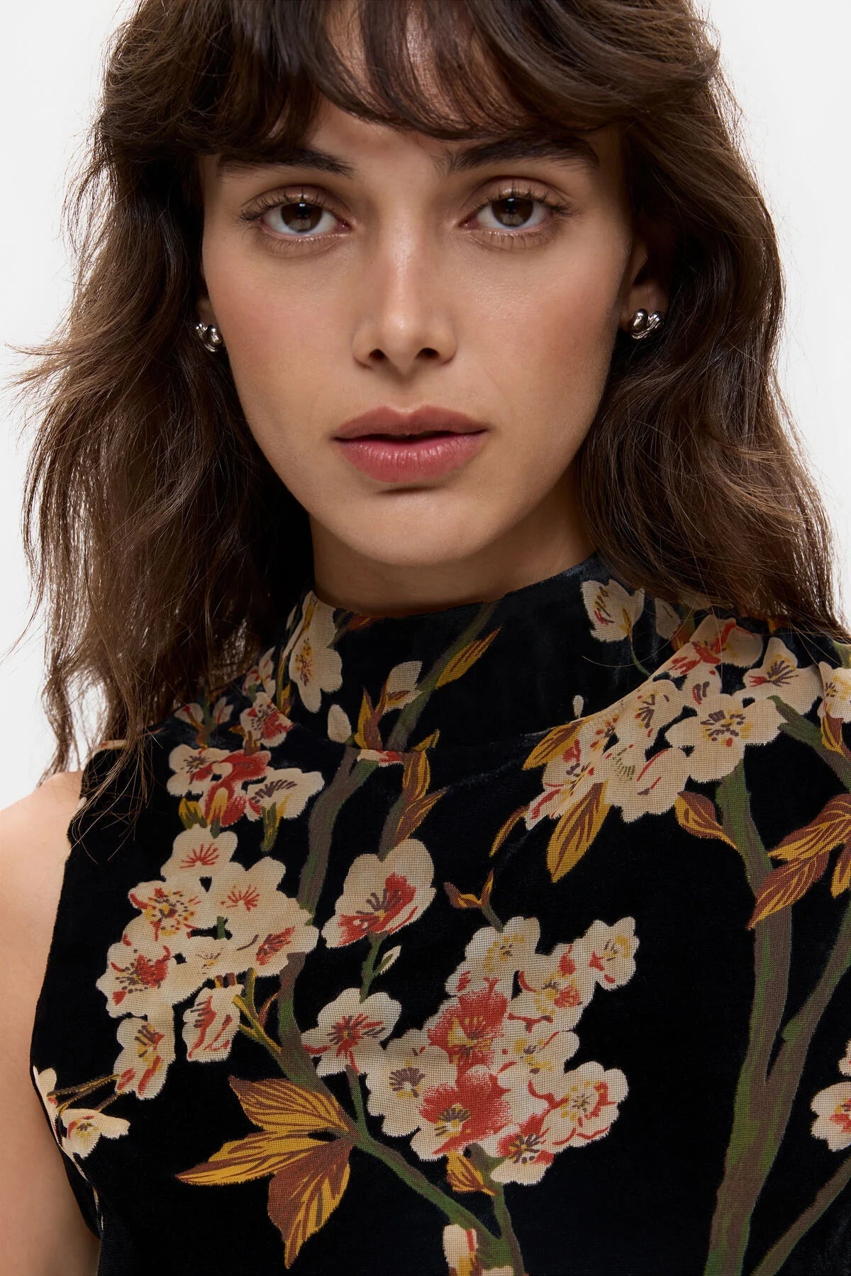 Desigual Velvet Floral Mini Dress - Flea Boutiques