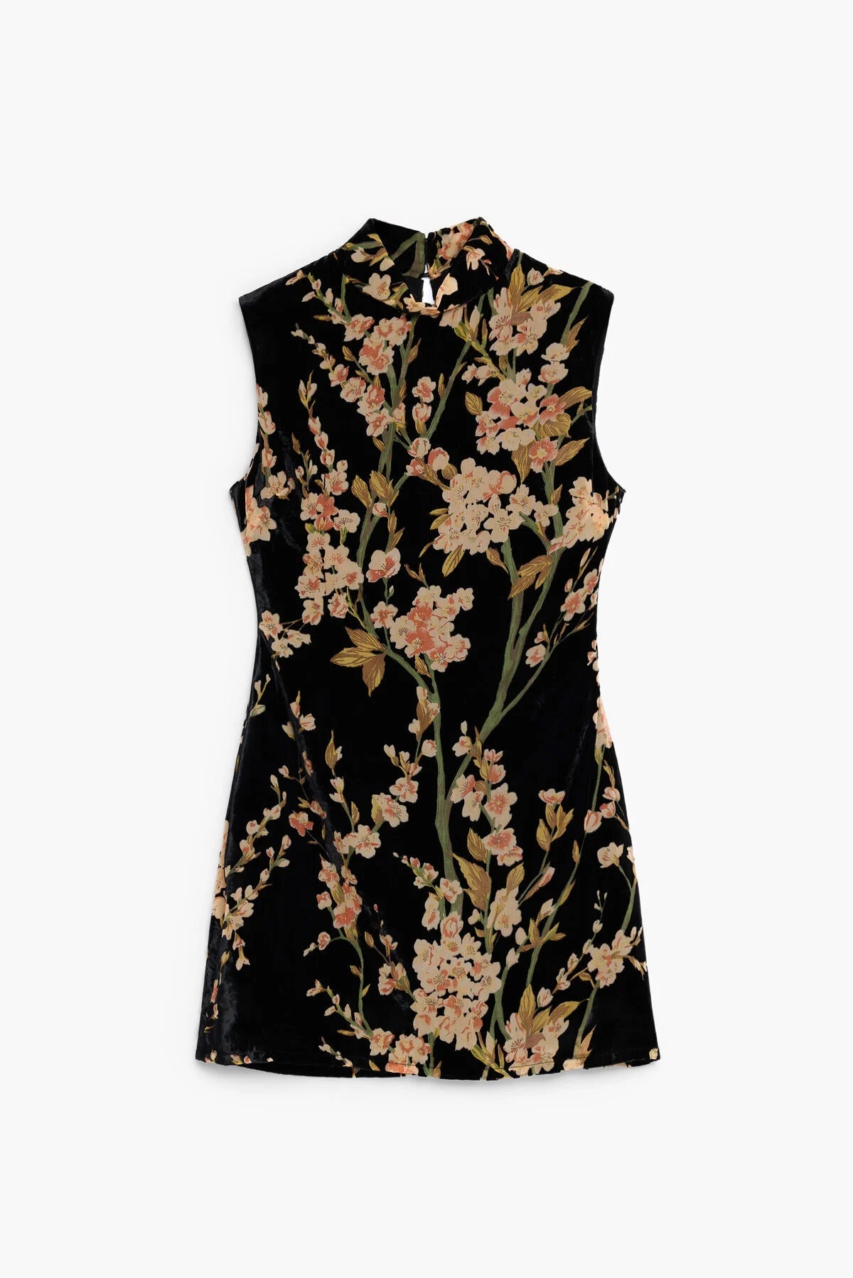 Desigual Velvet Floral Mini Dress - Flea Boutiques