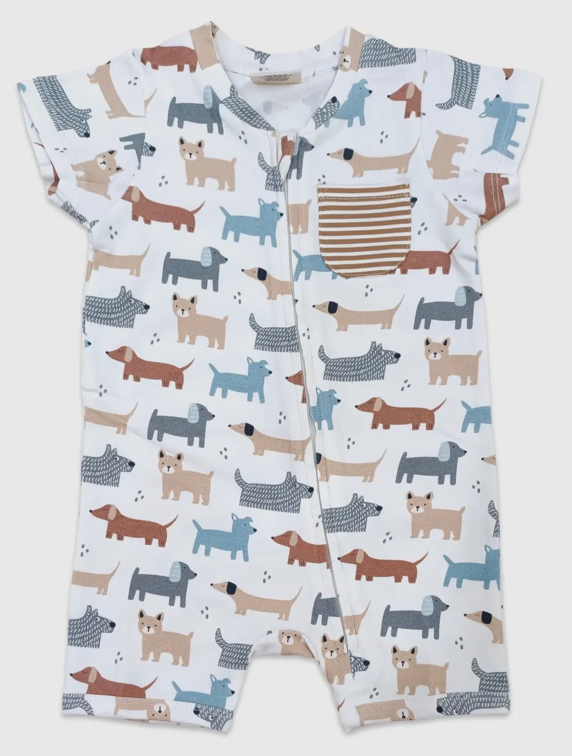 Dog Zipper Short Romper - Flea Boutiques