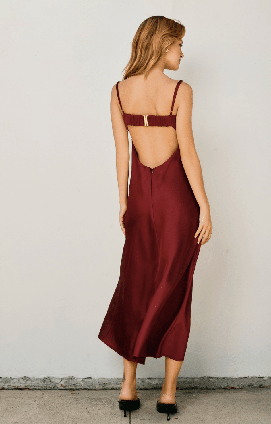 Dull Satin Lace Trim Slip - Flea Boutiques