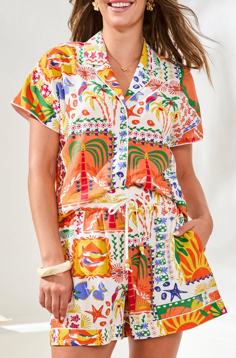 Elastic Waist Flowy Shorts - Flea Boutiques