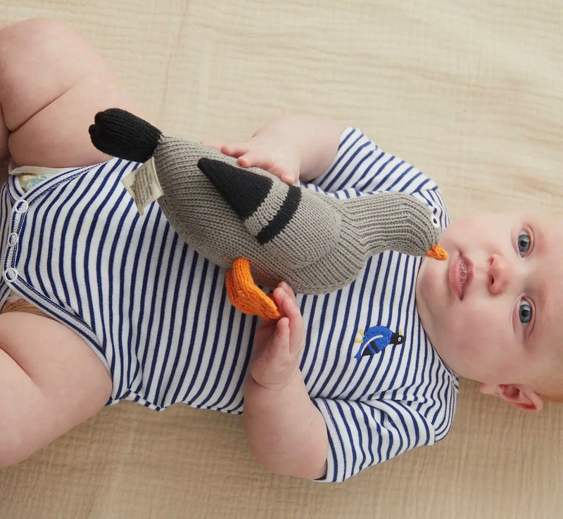 Embroidered Pigeon Embroidery Onesie - Flea Boutiques