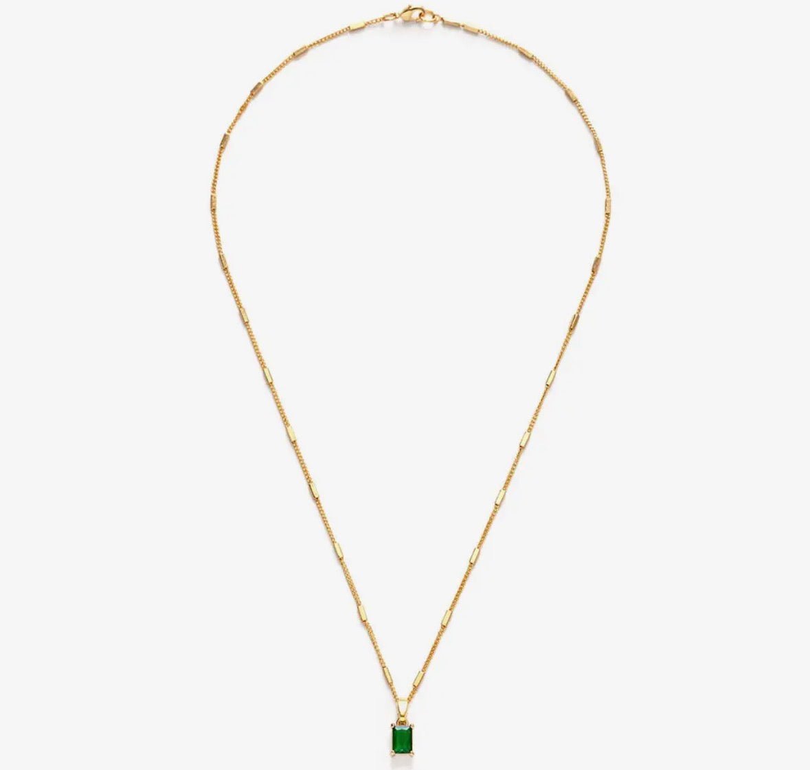 Emerald Green Necklace - Flea Boutiques