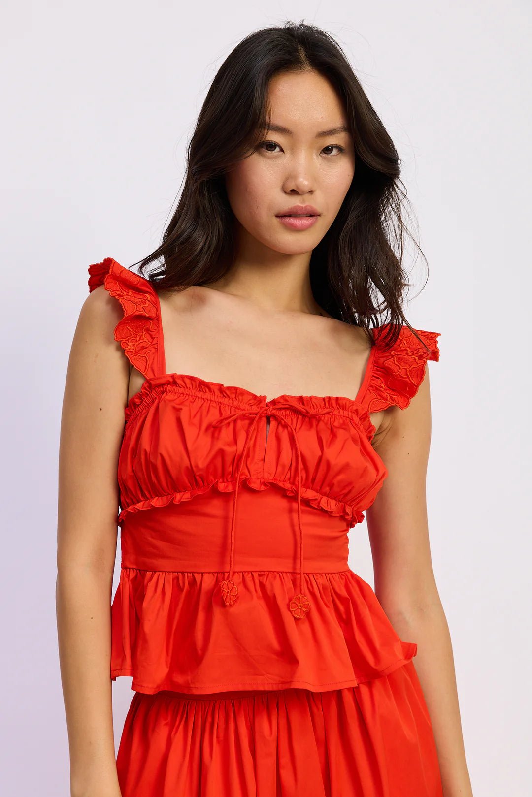 Emerson Ruffle Peplum Top - Flea Boutiques
