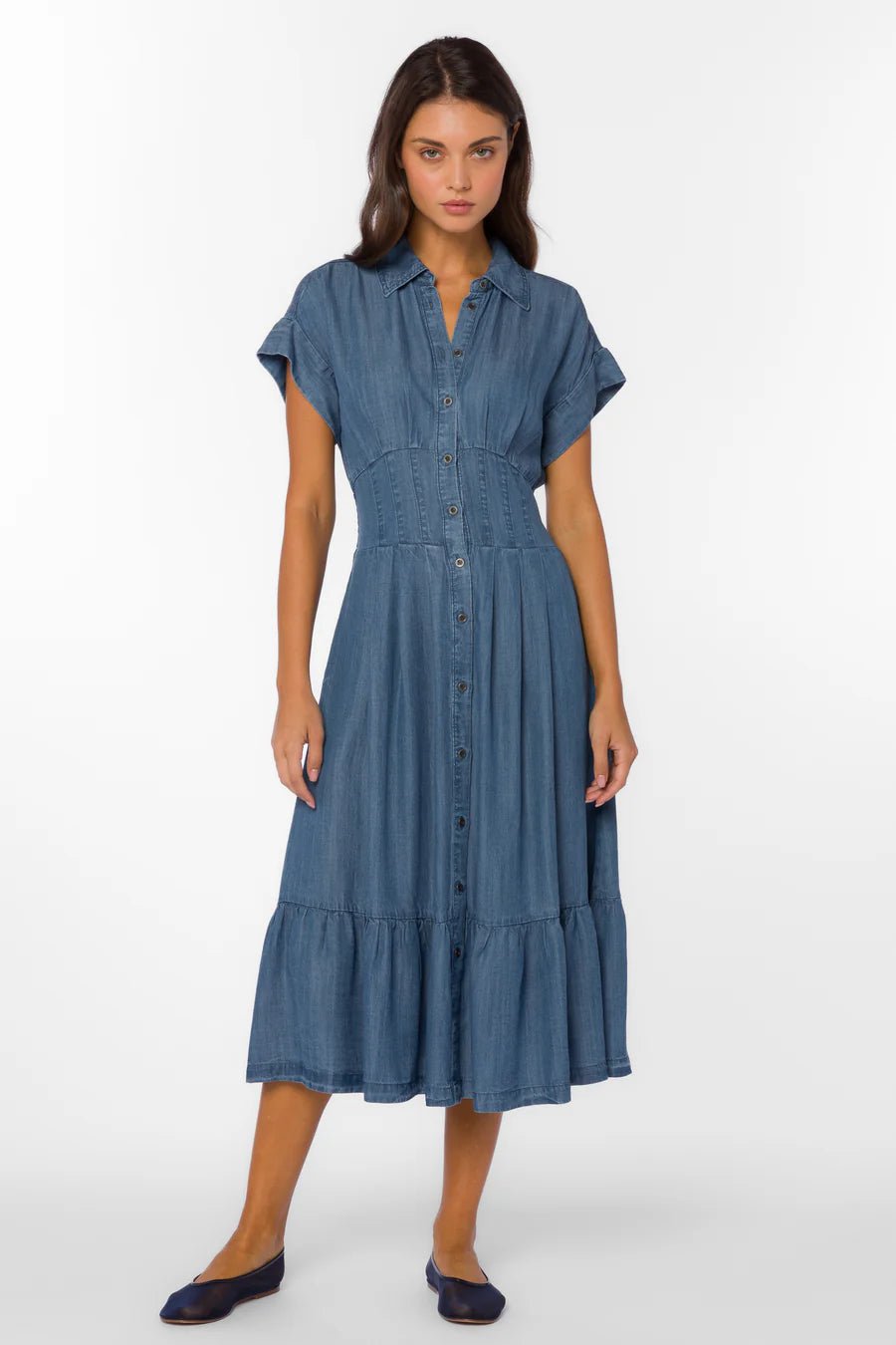 Emily Short Sleeve Dress - Flea Boutiques