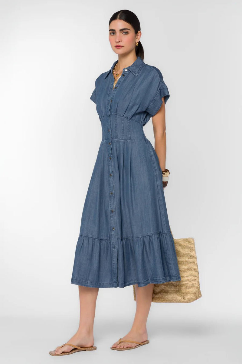 Emily Short Sleeve Dress - Flea Boutiques