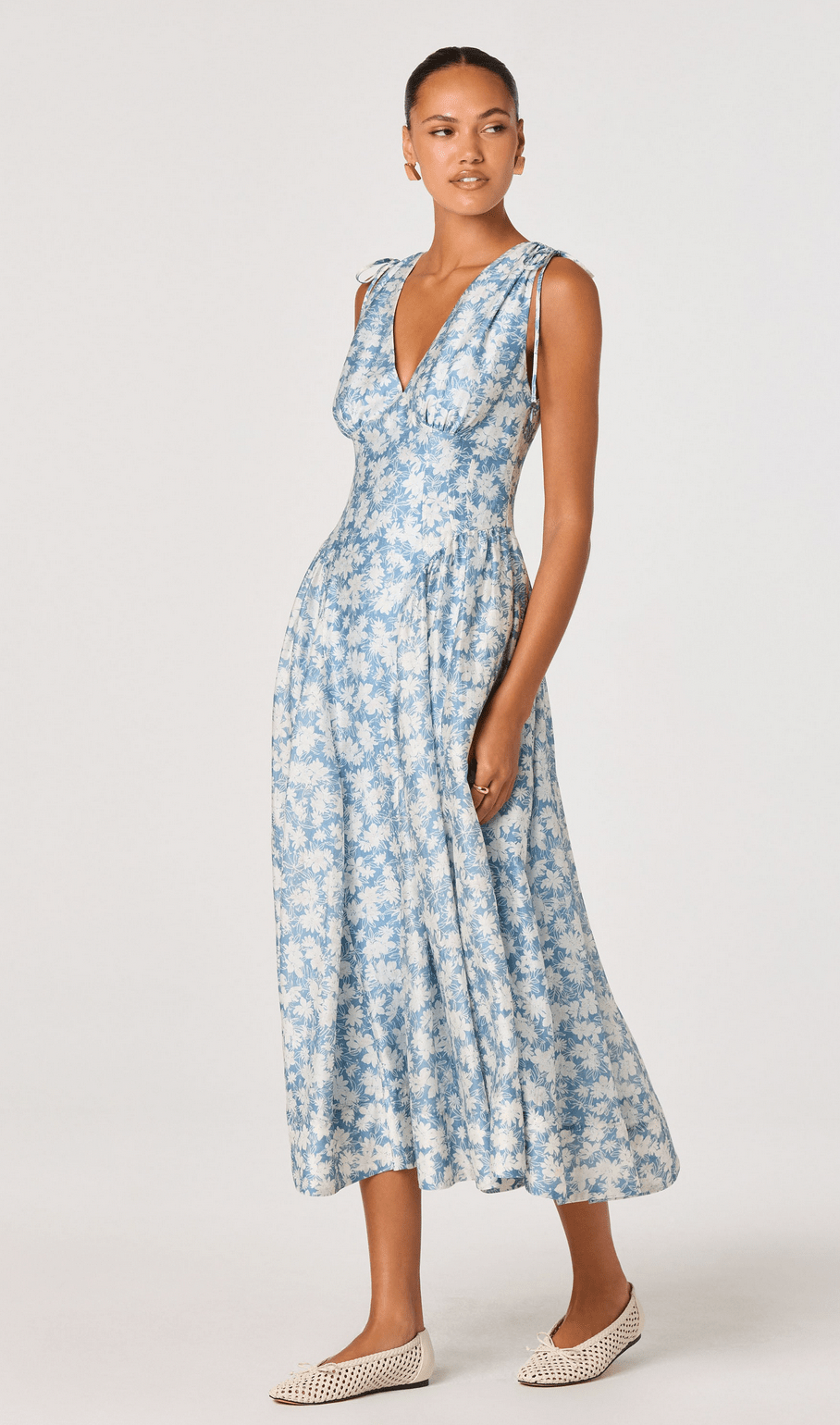 Emmery Floral Midi Dress - Flea Boutiques
