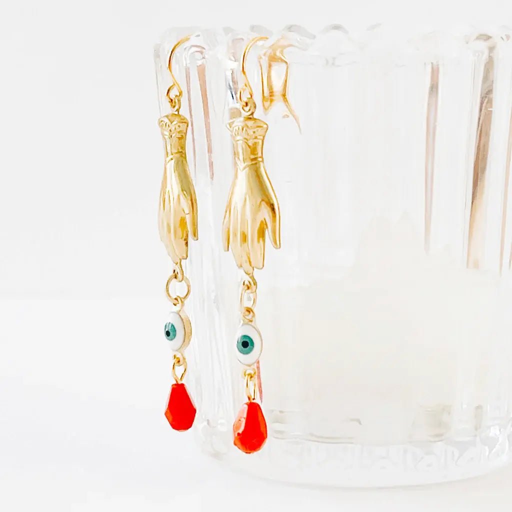 Evil Eye Dangle Earrings - Flea Boutiques