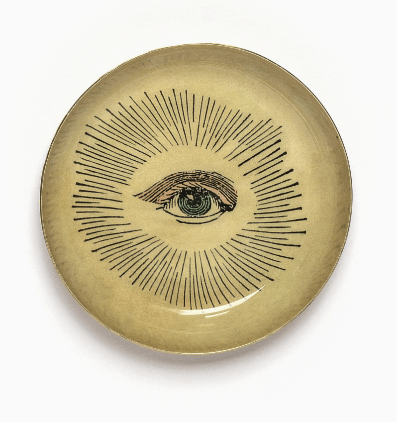 Eye Enamel Printed Tray - Flea Boutiques
